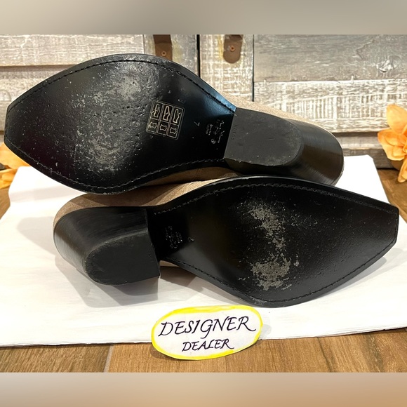 COACH Lace Up Chain Booties Oat Suede G5527 Size 7B VGC! - Picture 13 of 15